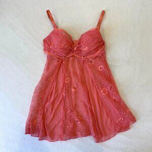 Vintage Frederick’s of Hollywood lace corset slip dress/top size small